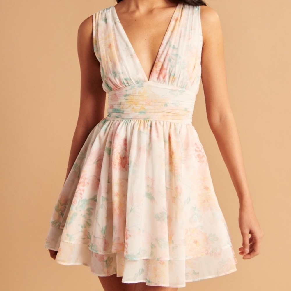 Abercrombie & Fitch Flirty Drama Mini Dress